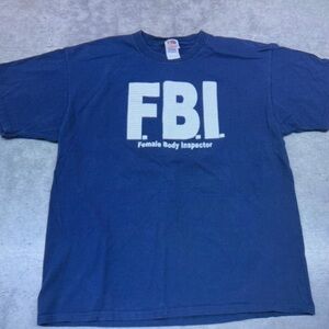 Fruit of the Loom Navy Graphic Tee